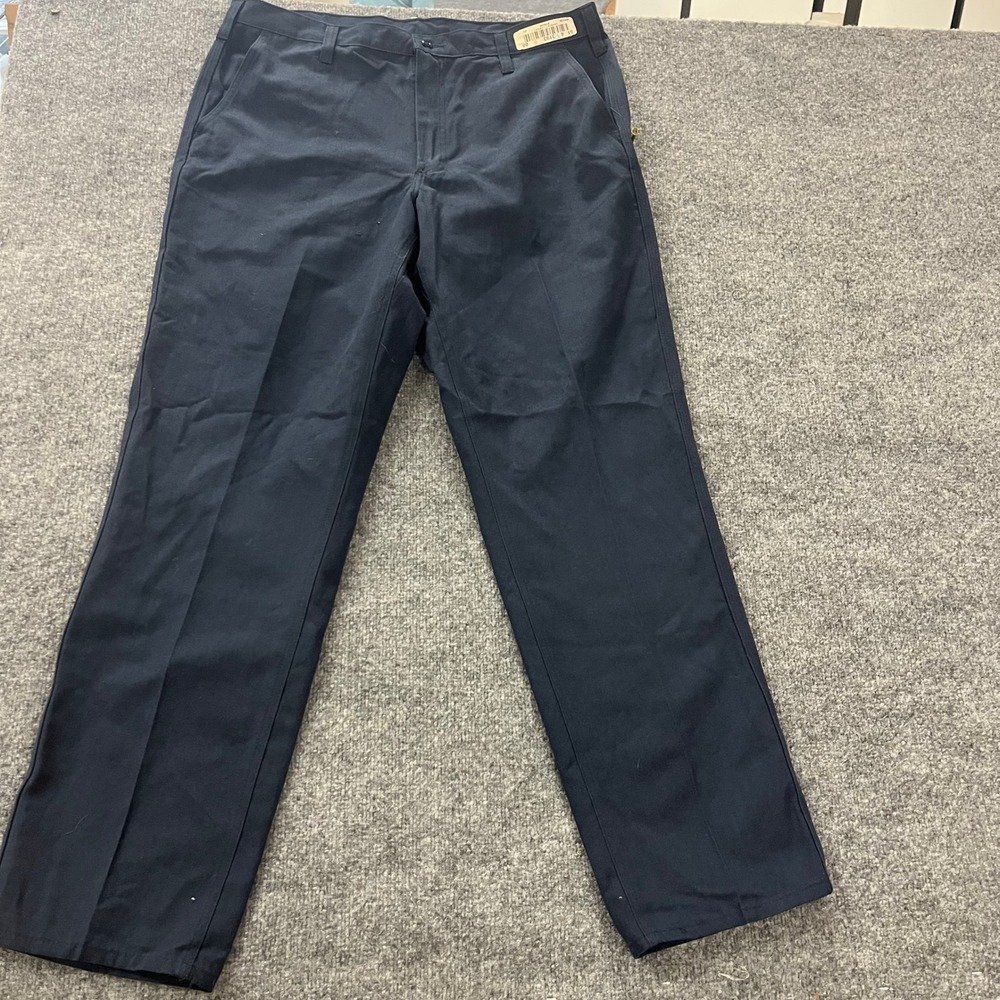 Cintas Work Pants Mens Size 38 Navy Blue Flame Resistant Nomex Kevlar Utility